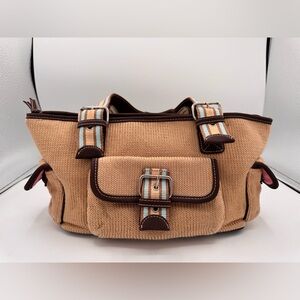 The Sak  Tan, Brown and Baby Blue Shoulder Bag